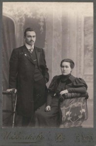 Stanisław syn Adolfa z żoną Marią z domu Dejczman, Sankt Petersburg, 1906 rok