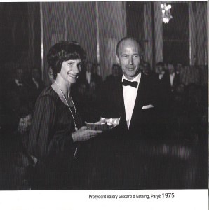 Irena w Pałacu Prezydenta Francji Paryż 1975
